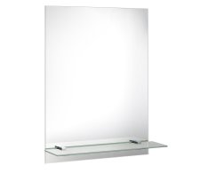 Aqualine Zrcadlo S Otvory Pro Polici 60x80cm, Včetně Závěsů