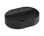 Umyvadlo Ceramic Slim Shelf O - Umyvadlo Ceramic Slim Shelf O 55, s otvorem pro baterii, s přepadem, černá matná XJX0D155002