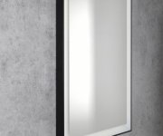 Sapho Gano Zrcadlo S Led Osvětlením V Rámu 60x80cm, černá