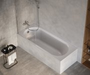 Vanová zástěna NVS1 - NVS1 80, lesk+transparent 7O840C00Z1