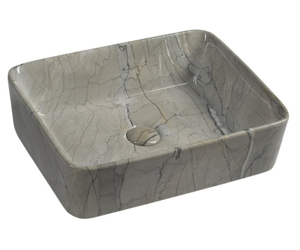 Sapho Dalma Keramické Umyvadlo Na Desku, 48x38m, Grigio