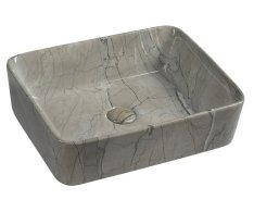 Sapho Dalma Keramické Umyvadlo Na Desku, 48x38m, Grigio