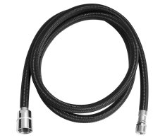 Aqualine Sprchová Hadice Pro Výsuvné Sprchy, F1/2"-m1/4", 150cm, černá