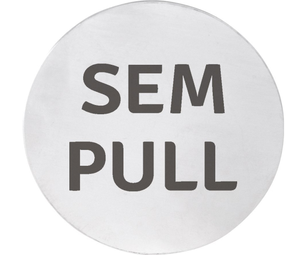 Sapho Cedule Sem/pull, ø 75mm, Nerez Mat