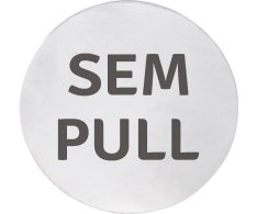 Sapho Cedule Sem/pull, ø 75mm, Nerez Mat