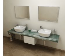 Sapho Avice Deska Pod Umyvadlo 220x50cm, Tl.5cm, Aquamarine