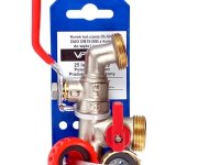Kulový Zahradní Kohout Oligo Duo 1/2"- 3/4"- 3/4" S Nástavcem Na Hadici, S Připojením Na Hadici A Rychlospojkou 06120DC123434