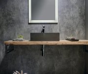 Sapho Formigo Betonové Umyvadlo Na Desku, 47,5x36,5cm, Antracit Mat