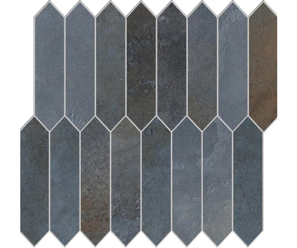 Mozaika jako beton EdimaxAstor Home Mosaico Picket Bluelagoon 29x25,5 Matt. Rett.