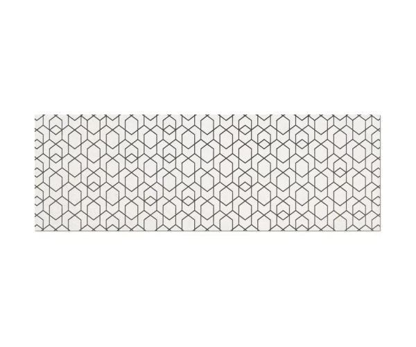 Vzorovaný dekor APE Click Zeep White 40x120 Rect. - bílá