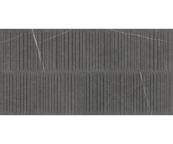 Dekor jako kámen Colorker Nomade Paralello Noir 59,5x119,2 Rett., Matt. - antracitová