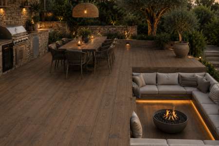 Terasa s dlažbou Gardenia Just Mix Brown Night