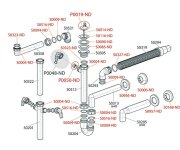 Prostorově úsporný Dřezový Sifon Pr.40 Mm S Přípojkou ALC-A870P-DN40
