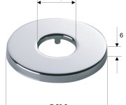 Sapho Rozeta G1/2", 52mm, Chrom