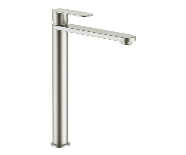 Umyvadlová vysoká baterie bez výpusti RIO INOX Nikl - kartáčovaná 3/8" RI130.0IN