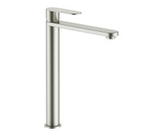 Umyvadlová vysoká baterie bez výpusti RIO INOX Nikl - kartáčovaná 3/8" RI130.0IN