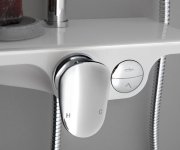 Aqualine Marco Sprchový Sloup S Pákovou Baterií, Chrom