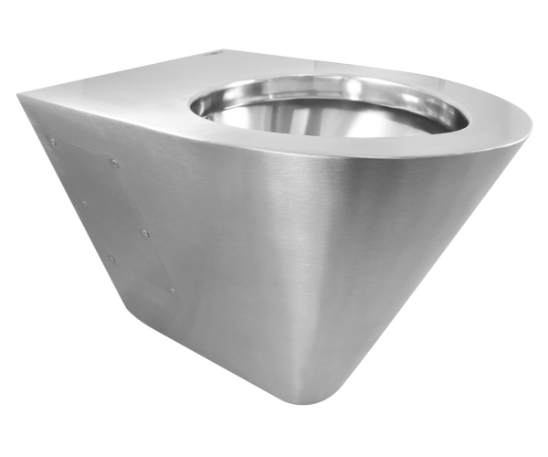 Nofer Závěsná Wc Mísa 380x300x550 Mm, Nerez Mat