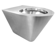 Nofer Závěsná Wc Mísa 380x300x550 Mm, Nerez Mat