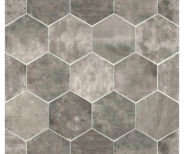 Dlažba jako beton Colorker Amazonia ZYX Grey Hex 32x36,8  - šedá