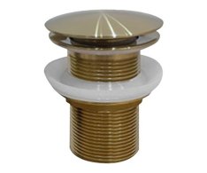 Sapho Aurum Umyvadlová Výpust 5/4“, Click-clack, Zlato Mat
