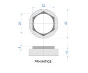 Přítlačná Matice Ke Kartuši Klik-klak PR+MATICE