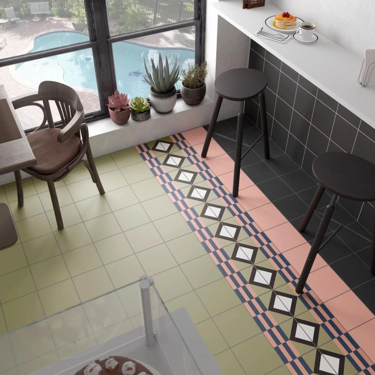 Realizace Dlažba Equipe Bauhome Mark Cold 20x20cm