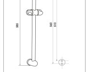 Sprchová Tyč S Jezdcemtommy,délka 60cm, Průměr 25mm - Chrom - Blistr 04444CBL