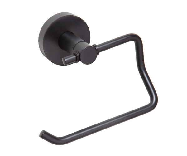 Sapho X-round Black Držák Toaletního Papíru, černá Mat