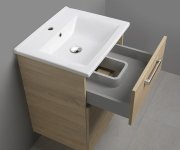 Aqualine Vega Umyvadlová Skříňka 51,5x72,6x43,6cm, 2x Zásuvka, Dub Platin