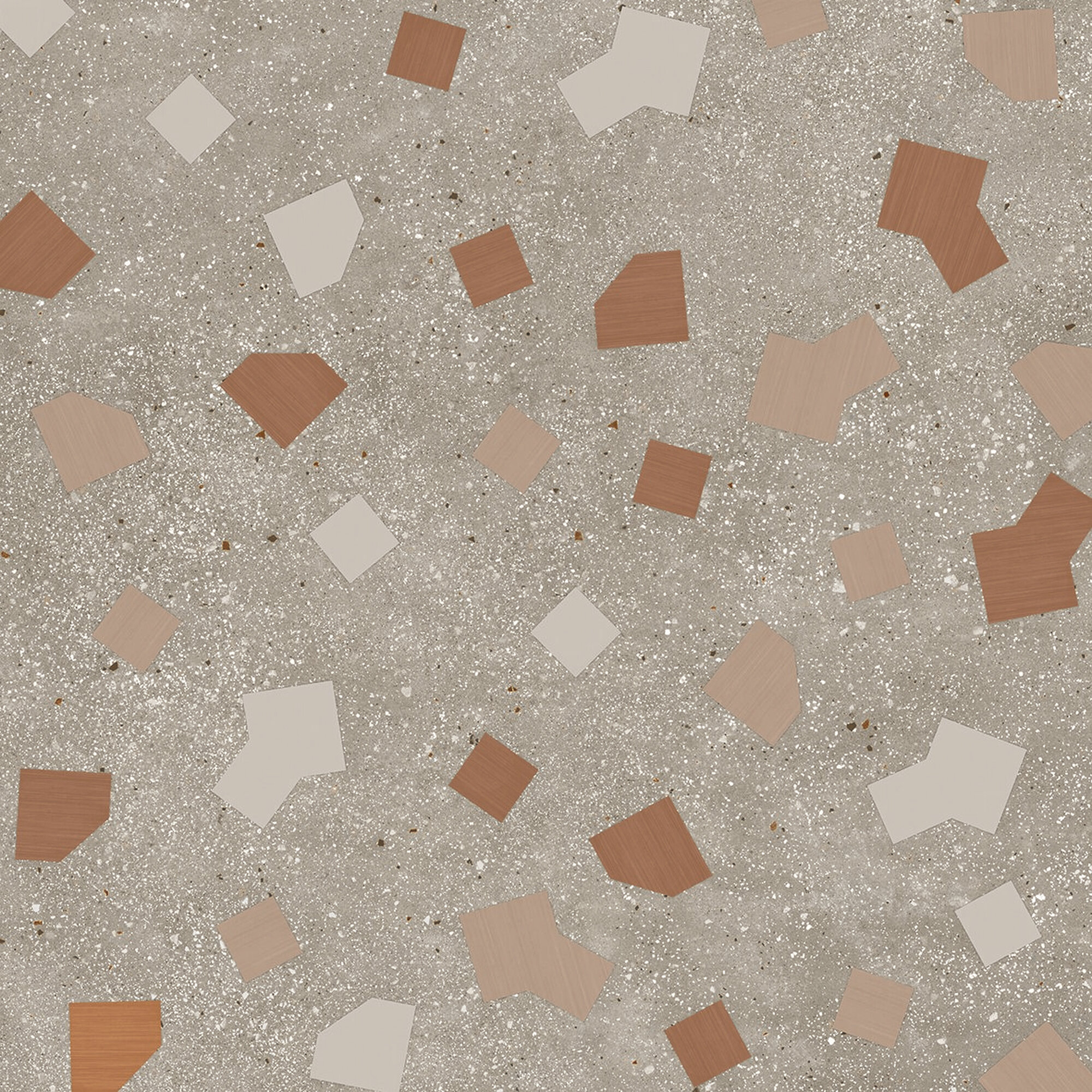 Dlažba jako beton Ape Ama Ricetta Tortora 90x90 Matt. Rett. - multicolor