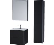 Mereo Siena, Koupelnová Skříňka 155 Cm Vysoká, L/p, černá Mat