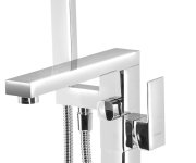 Sapho Cubemix Vanová Baterie S Připojením Do Podlahy, Chrom