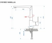 Vanilla, Dřezová Stojánková Baterie KI101003