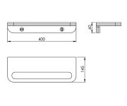 Gedy Himalaya Polička S Držákem Ručníků 400x145mm, Bambus