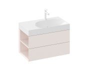 SD Lite 80 L/P skříňka pod umyvadlo - SD Lite 80 L skříňka pod umyvadlo Alabaster Pink X000001878
