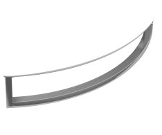 Gsi Norm čelní Držák Ručníků 50cm, Pro Umyvadlo 8646111, Chrom