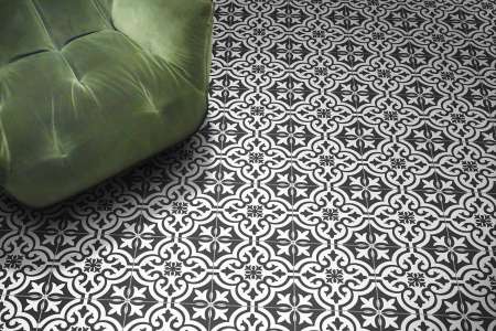 Dekorovaná dlažba klasického typu, Xclusive Black&White Garden