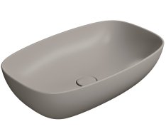 Gsi Nubes Keramické Umyvadlo Na Desku 60x38cm, Tortora Mat