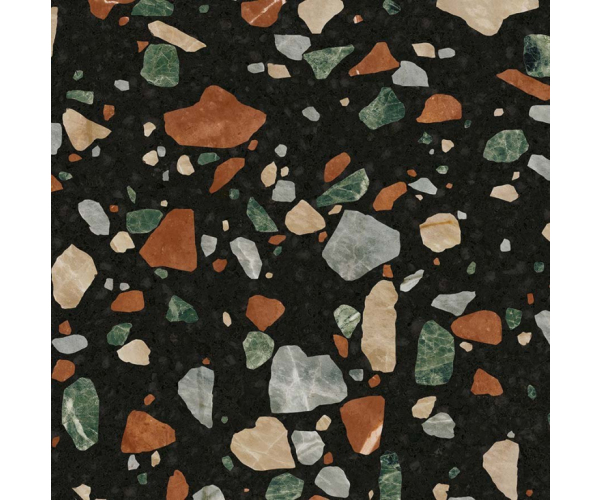 Dlažba jako terrazzo ABK Play Drops Multiblack 20x20 Nat.