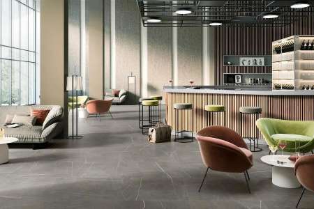 Bar s dlažbou Colorker Nomade Argent 90x90