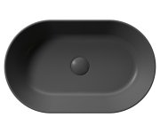 Gsi Kube X Keramické Umyvadlo Na Desku, 60x37cm, Oválné, černá Mat