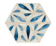 Marca Corona Terracreta Dipinto Marna Esagono 21,6x25