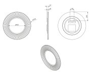 Sapho Pride Strip Kulaté Zrcadlo S Led Osvětlením V Rámu ø 75cm, Zlato