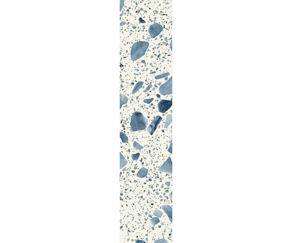 Dlažba jako terrazzo Sant Agostino Iro Next Navy 6,5x30 Silk. Rett.