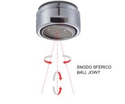 Sapho Neoperl Perlátor S Naklápěcím Sítkem, Vnější Závit M24x1, Chrom