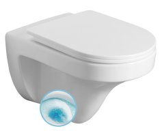 Aqualine Denica Závěsná Wc Mísa, Vortex Rimless, 36x52cm, Bílá