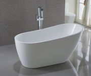 Aqualine Tisa Volně Stojící Vana, 150x75cm, Bílá