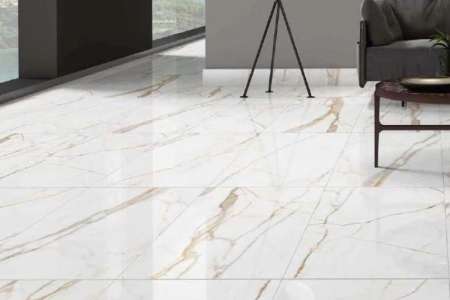 Přepychová dlažba jako mramor Deceram I Marmi Calacatta Oro 60x120 cm