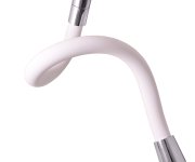 Dřezová baterie s flexibilním ramínkem AMUR chrom/bílá 3/8" AM719.0/10B